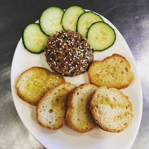 Mushroom tartare.  at Celesta in Milwaukee