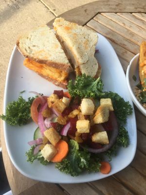 Spicy? Tofu sandwich w kale Caesar  at Celesta in Milwaukee