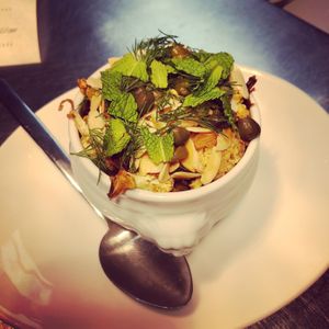 Roasted Zaa'tar Cauliflower.  at Celesta in Milwaukee