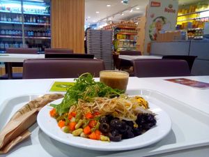 View from lunch area at Celeiro - Antonio Augusto de Aguiar in Lisbon