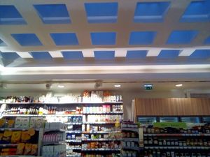 Shop side view from lunch area at Celeiro - Antonio Augusto de Aguiar in Lisbon