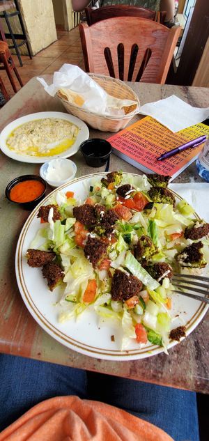 I give the food an A and the service an A+. This is the type of place you wanna come back to :) at Falafel Town in Poughkeepsie