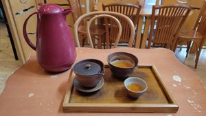 Tea service at Lao Tea House in Prague