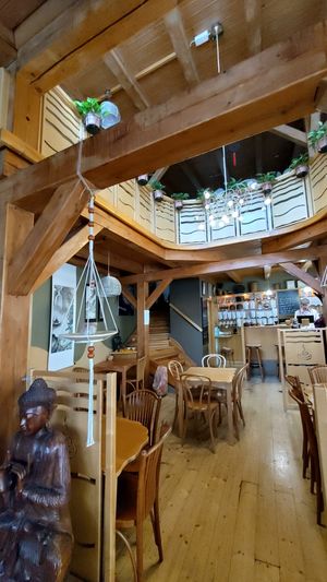 Relaxing interior at Lao Tea House in Prague