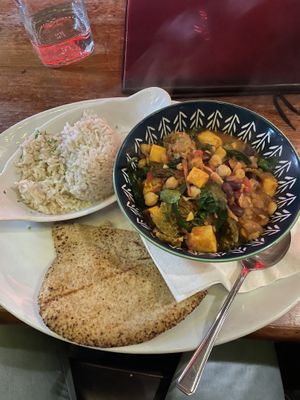 Chickpea curry  at Stonechat  in Killarney