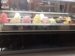 The vegan options (some change day by day)  at Jeff Gelato in Tel Aviv