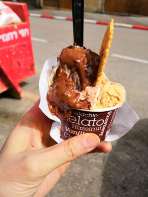 icecream at Jeff Gelato in Tel Aviv