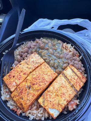 Sharky’s Burrito with Marinated Tofu, in a bowl 😋  at Sharky's Woodfired Mexican Grill  in Ventura