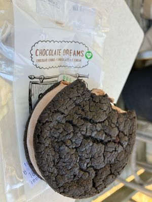 Three vegan ice cream sandwich options!  at Surfin' Spoon in Nags Head