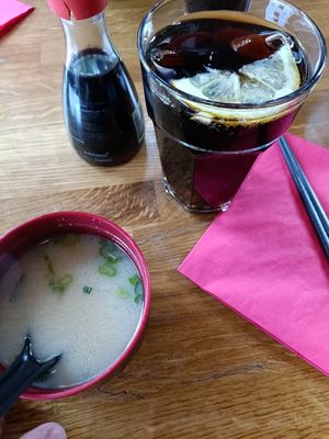 Veg miso soup at Eatokyo in Dublin