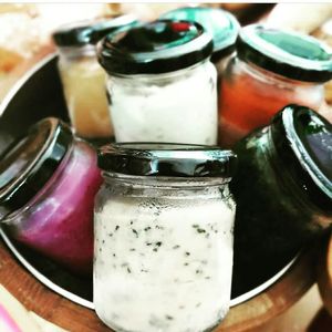 Hummus and other dips at Wild Grains Bakery in Bangkok