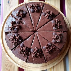 Chocolate Almond Fudge Cake at Wild Grains Bakery in Bangkok