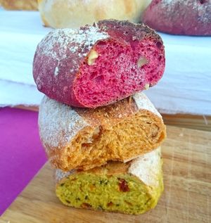 Naturally Colored Breads at Wild Grains Bakery in Bangkok