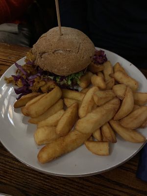 Shawarma burger at Golden Cross in Coventry