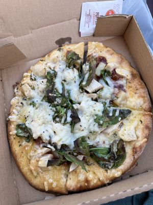 8in vegan bbq pizza (without red onions)  at Joe & Ernie's in Chula Vista