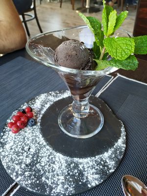 Helado de chocolate at Rustico Pizza e Vino in Gran Canaria