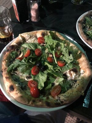 Namaste vegan pizza 😍😍😍 at Rustico Pizza e Vino in Gran Canaria