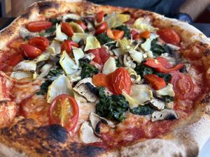 Pizza Ortolana #Veganuary at Rustico Pizza e Vino in Gran Canaria
