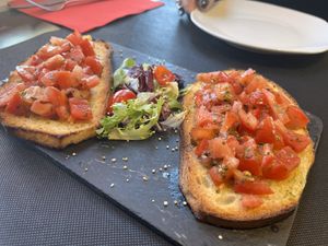 Bruschetta  at Rustico Pizza e Vino in Gran Canaria