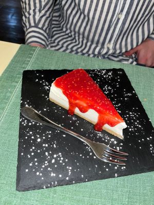 Cheesecake at La Pepiniere in Florence