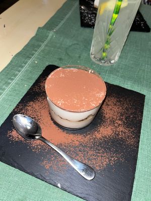 Tiramisu - amazing at La Pepiniere in Florence