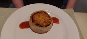 Eggplant parmigiana at La Pepiniere in Florence