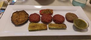 BBQ patties at La Pepiniere in Florence