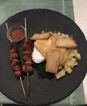 Saté balinesi  at La Pepiniere in Florence