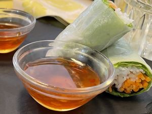 Summer rolls  at La Pepiniere in Florence