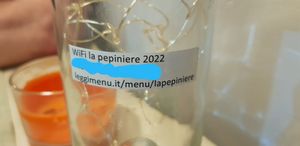 Menu at La Pepiniere in Florence