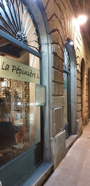 Outside at La Pepiniere in Florence