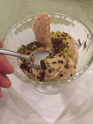 Coffee mousse. OMG, heaven. at La Pepiniere in Florence