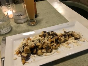 Gnocchi  at La Pepiniere in Florence