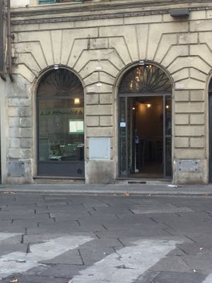 Outside  at La Pepiniere in Florence