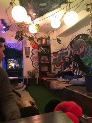 Small place, but so relaxed, hippy vibes!  at Veganga in Moscow