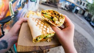 Seitan roll. Price: 250₽ at Veganga in Moscow