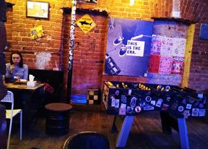 Inside at Veganga in Moscow