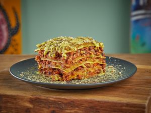 🍃LASAGNA! at Veganga in Moscow
