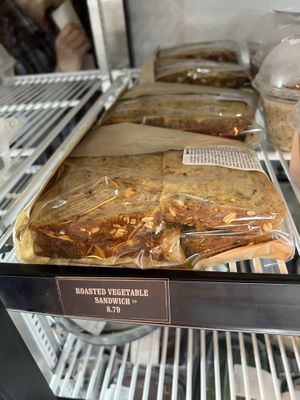 Veggie sandwich in the cold case  at Trail's End in Lake Buena Vista