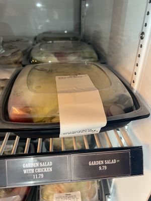 Salad in the cold case  at Trail's End in Lake Buena Vista