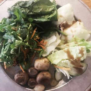 First Course: 
Options from the Salad Bar ** You probably won't need to eat from here ** at Trail's End in Lake Buena Vista