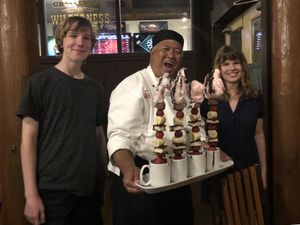 Chef TJ is amazing at Trail's End in Lake Buena Vista