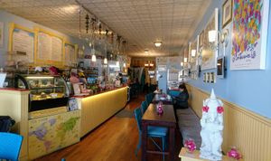 Interior at Panorama Cafe in Jamaica