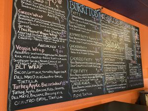 Menu at Wrap and Roll Cafe in Whitefish