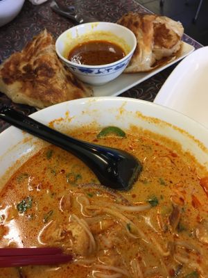 Vegan roti canai & laksa at Laksa King in Vancouver