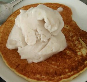 Ice cream pancake at maiVeg in Denpasar