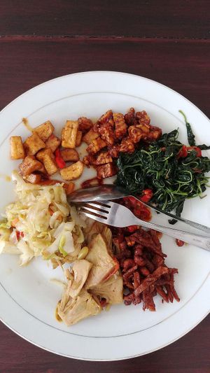 nasi campur without the nasi at maiVeg in Denpasar