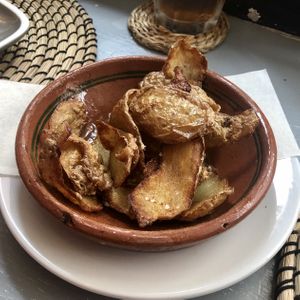 Crispy potato skins at Nutmeg in Wolverhampton