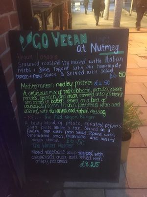 Go vegan!  at Nutmeg in Wolverhampton