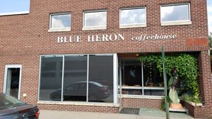 Exterior, October 2021. at Blue Heron Coffeehouse in Winona